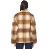 Classical Checkered pattern Formal Notched lapel collar Oversized Woman's Fashion Coats