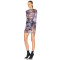 New Fashion See through Sexy Bodycon Long sleeves High quality Woman's Mini Dress
