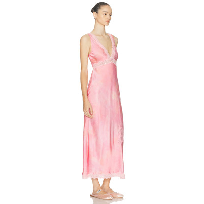 V neckline Backless Luxurious Customized Lasting appeal Sleeveless Woman's Pajamas