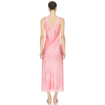 V neckline Backless Luxurious Customized Lasting appeal Sleeveless Woman's Pajamas