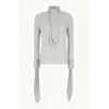 High neckline Long sleeves Elegant Exquisite Fashionable Delicate Woman's Blouses