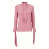 High neckline Long sleeves Elegant Exquisite Fashionable Delicate Woman's Blouses