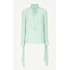 High neckline Long sleeves Elegant Exquisite Fashionable Delicate Woman's Blouses