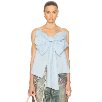 Bow tie Sexy High quality Camisole Backless Elegance Charming Lovely Woman's Blouses