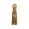 Fashionable High quality Woman's Sexy High neckline Sleeveless Bodycon Long Dress