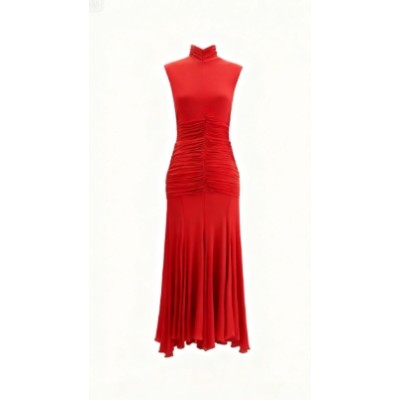 Fashionable High quality Woman's Sexy High neckline Sleeveless Bodycon Long Dress