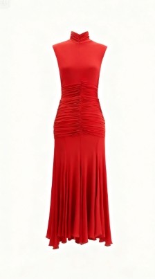 Fashionable High quality Woman's Sexy High neckline Sleeveless Bodycon Long Dress