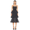 Polka dot Multi layer Camisole Delicate Elegant Charming Customized Woman's Midi Dress