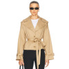 Formal Structured High end Chic Classical Wide lapel V neckline Woman's Trench Coats