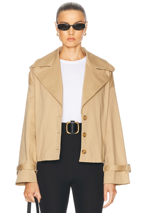 Formal Structured High end Chic Classical Wide lapel V neckline Woman's Trench Coats