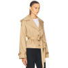 Formal Structured High end Chic Classical Wide lapel V neckline Woman's Trench Coats
