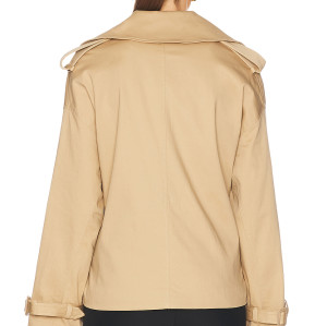 Formal Structured High end Chic Classical Wide lapel V neckline Woman's Trench Coats