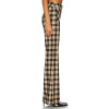Checkered pattern Luxurious High waisted Slim Formal style Elegant Delicate Woman's Pants
