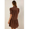 2025 New Fashion Front button Customized Casual Comfortable Elegant Woman's Mini Dress