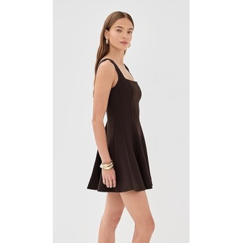 Feminine High quality Sexy Square neckline Backless Sleeveless Woman's Mini Dress