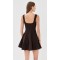 Feminine High quality Sexy Square neckline Backless Sleeveless Woman's Mini Dress