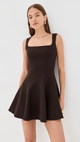 Feminine High quality Sexy Square neckline Backless Sleeveless Woman's Mini Dress