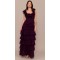 Feminine Ruffled detail Elegant Square neckline Fashion trends Delicate Woman's Long Dress