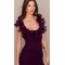 Feminine Ruffled detail Elegant Square neckline Fashion trends Delicate Woman's Long Dress