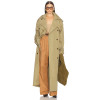 Wide Lapel High end Customized Delicate Fashionable Exquisite Woman's Trench coat