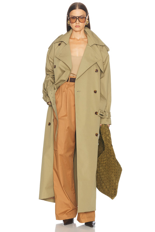Wide Lapel High end Customized Delicate Fashionable Exquisite Woman's Trench coat