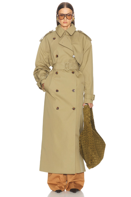 Wide Lapel High end Customized Delicate Fashionable Exquisite Woman's Trench coat