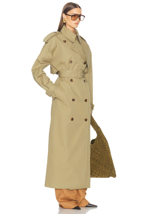 Wide Lapel High end Customized Delicate Fashionable Exquisite Woman's Trench coat