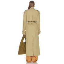 Wide Lapel High end Customized Delicate Fashionable Exquisite Woman's Trench coat