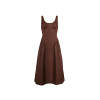 Round neckline Luxurious Exquisite Open back Woman's Fashion Customized Midi Dress