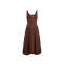 Round neckline Luxurious Exquisite Open back Woman's Fashion Customized Midi Dress