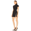 Cheongsam style Cut out Slim Bodycon High neckline Charming Chic Woman's Mini Dress