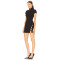 Cheongsam style Cut out Slim Bodycon High neckline Charming Chic Woman's Mini Dress