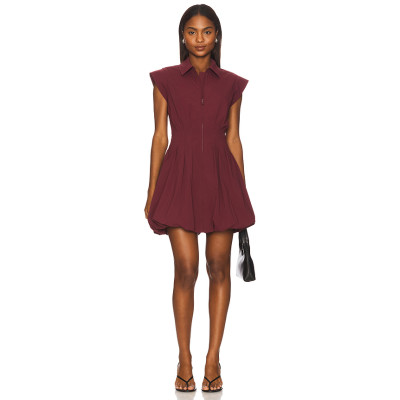 Elegant Feminine High quality Sexy Square neckline Backless Sleeveless Woman's Mini Dress