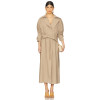 Chic High end Fashionable Exquisite Elegant Wide lapel Belt trims Woman's Trench coat