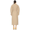 Chic High end Fashionable Exquisite Elegant Wide lapel Belt trims Woman's Trench coat