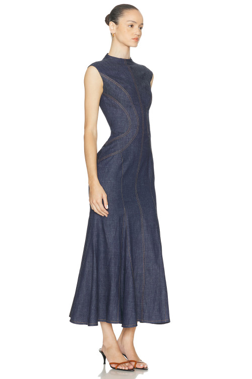 Bodycon High quality Sleeveless Delicate Elegance Fitted bodies Fashionable Midi Dress