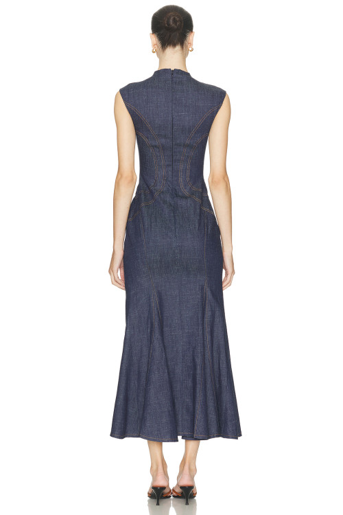 Bodycon High quality Sleeveless Delicate Elegance Fitted bodies Fashionable Midi Dress