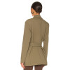 Delicate V neckline Belt trims Elegant Fashionable Exquisite Luxurious Woman's Blazer
