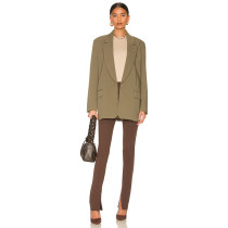 Delicate V neckline Belt trims Elegant Fashionable Exquisite Luxurious Woman's Blazer