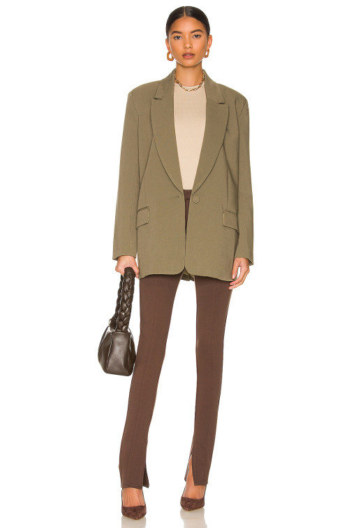 Delicate V neckline Belt trims Elegant Fashionable Exquisite Luxurious Woman's Blazer