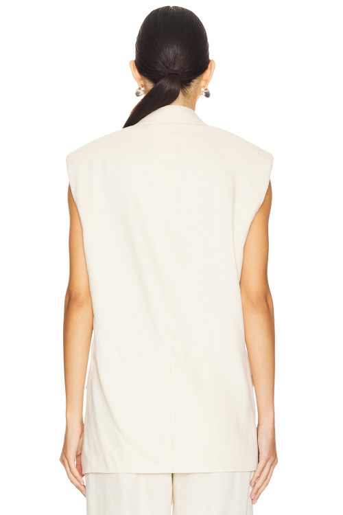 Customized Classical Formal notched lapel Business style Sleeveless Woman's Blazer