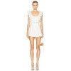Round v neckline Open back Elegance Delicate New fashion Casual Woman's Mini Dress