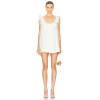 Round v neckline Open back Elegance Delicate New fashion Casual Woman's Mini Dress