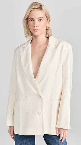 Elegance V neckline Notched lapel Luxurious Delicate Stylish Woman's Fashion Blazer
