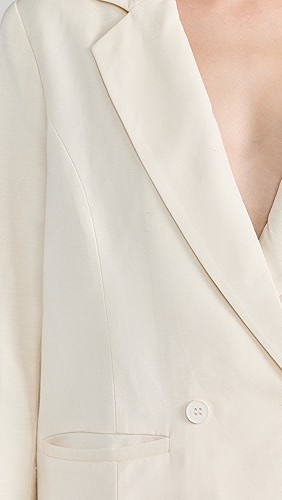 Elegance V neckline Notched lapel Luxurious Delicate Stylish Woman's Fashion Blazer