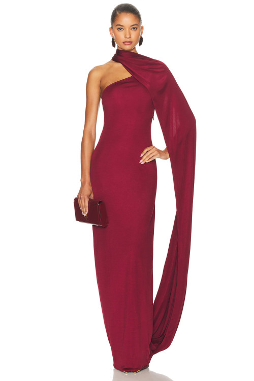 One shoulder Sexy back Sophisticated Luxurious Exquisite Hot sale  Woman's Long Dress