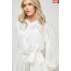 Long sleeves High quality Hot sale Chiffon fabric and Embroidery Woman's Mini Dress