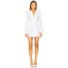Long sleeves High quality V neckline High quality Exquisite Woman's Mini Blazer Dress