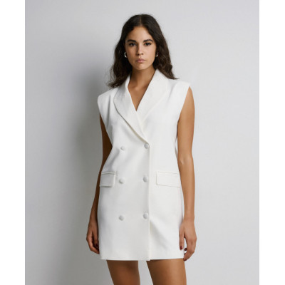 Sleeveless Hot sale Elegant Casual Comfortable New fashion Bow tie Woman's Blazer Dress