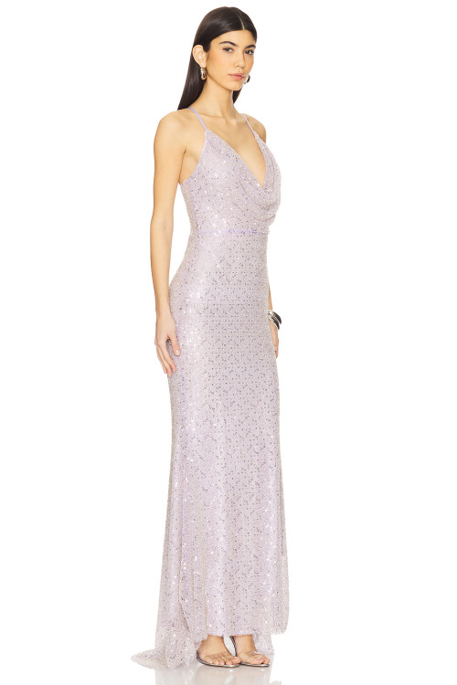 Eye catching Shimmering Glamorous Dazzling Alluring Sophisticated Gorgeous Woman's Long Dress